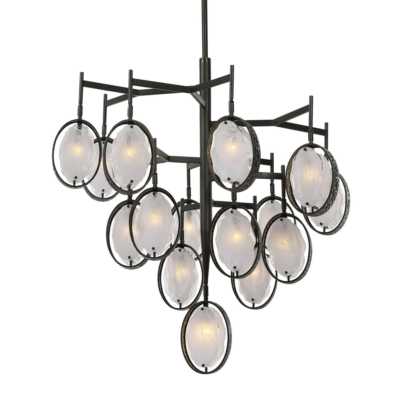 15-Light Hammered Bronze Chandelier / Default Title