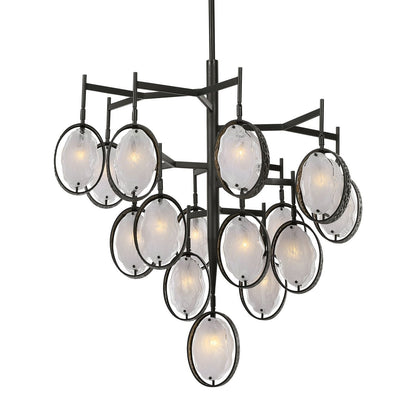 15-Light Hammered Bronze Chandelier / Default Title