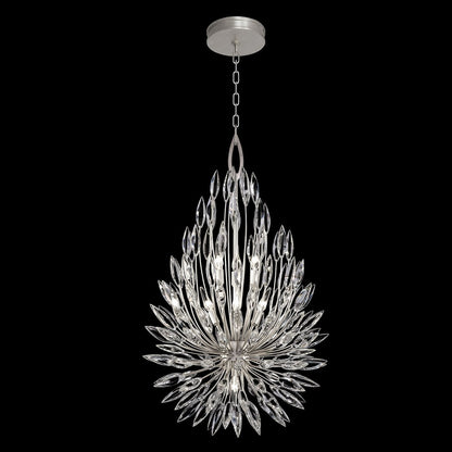 24-Inch Crystal Lily Bud Pendant Light