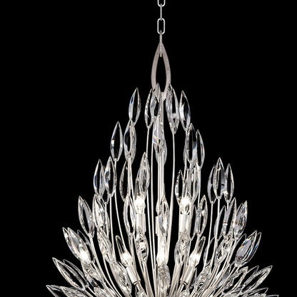24-Inch Crystal Lily Bud Pendant Light