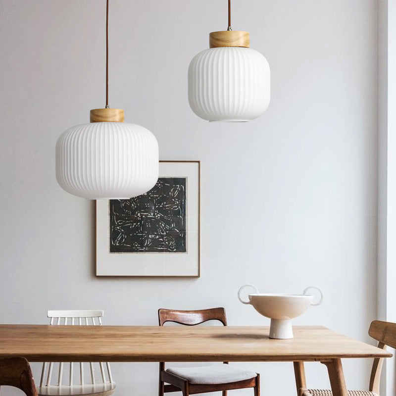 Nordic Wooden Pendant Light / White Light / 41CM
