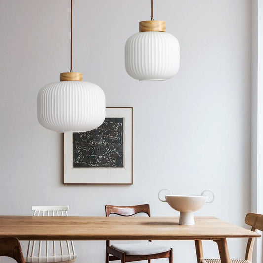 Nordic Wooden Pendant Light / White Light / 41CM