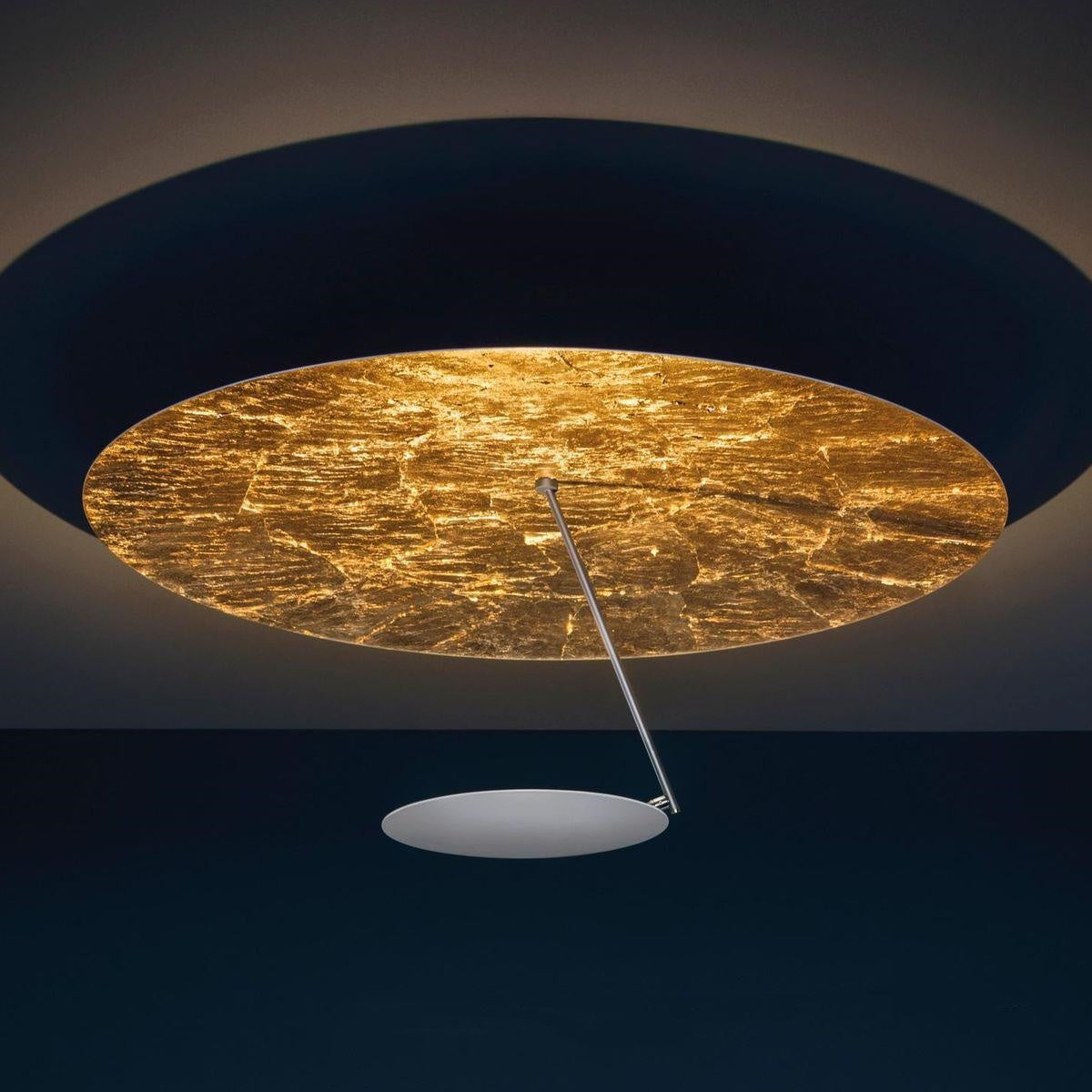 Warm LED Iron Artistic Ceiling Light / All White 50CM / LED Warm Light