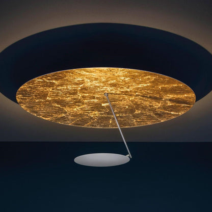 Warm LED Iron Artistic Ceiling Light / All White 50CM / LED Warm Light