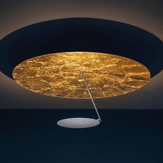 Warm LED Iron Artistic Ceiling Light / All White 50CM / LED Warm Light