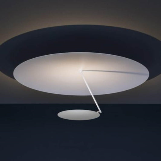 Warm LED Iron Artistic Ceiling Light / White Gold Color 50CM / LED Warm Light